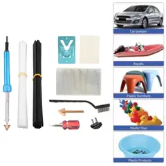 GENERICO - Kit De Soldadura De Plástico Con Varillas De Plástico 9 Pzas