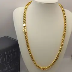 GENERICO - Cadena Tejido Cola de Zorro de Oro Laminado 18k