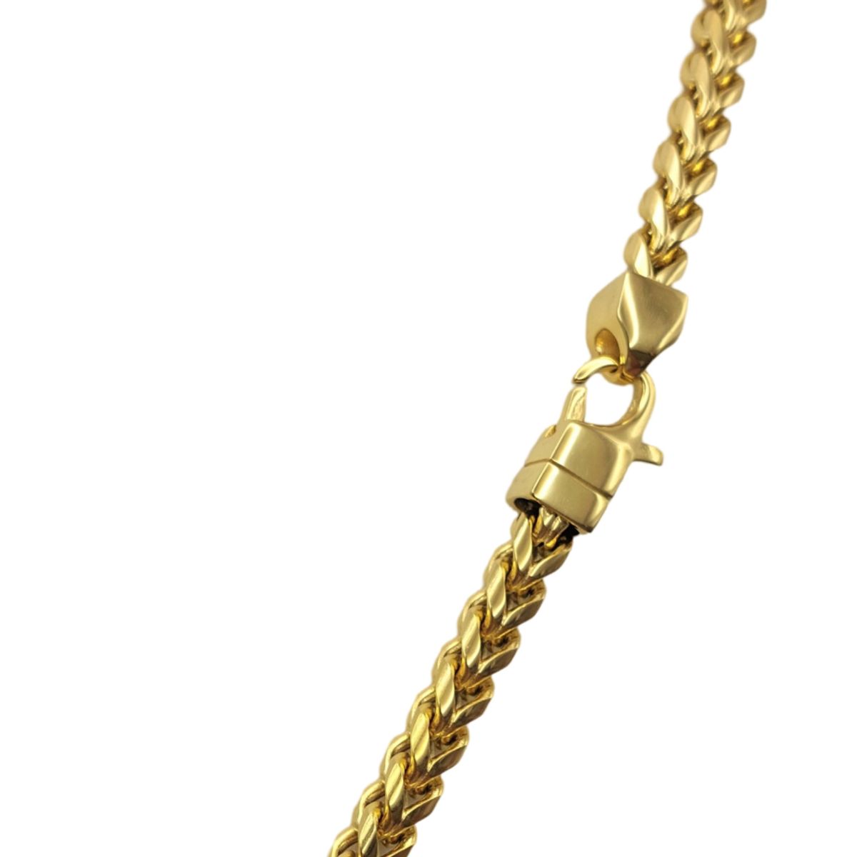 GENERICO - Cadena Tejido Cola de Zorro de Oro Laminado 18k