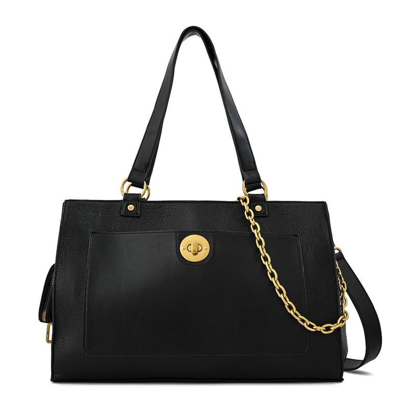 ZIOL - Cartera dos asas porta notebook grande nina negro