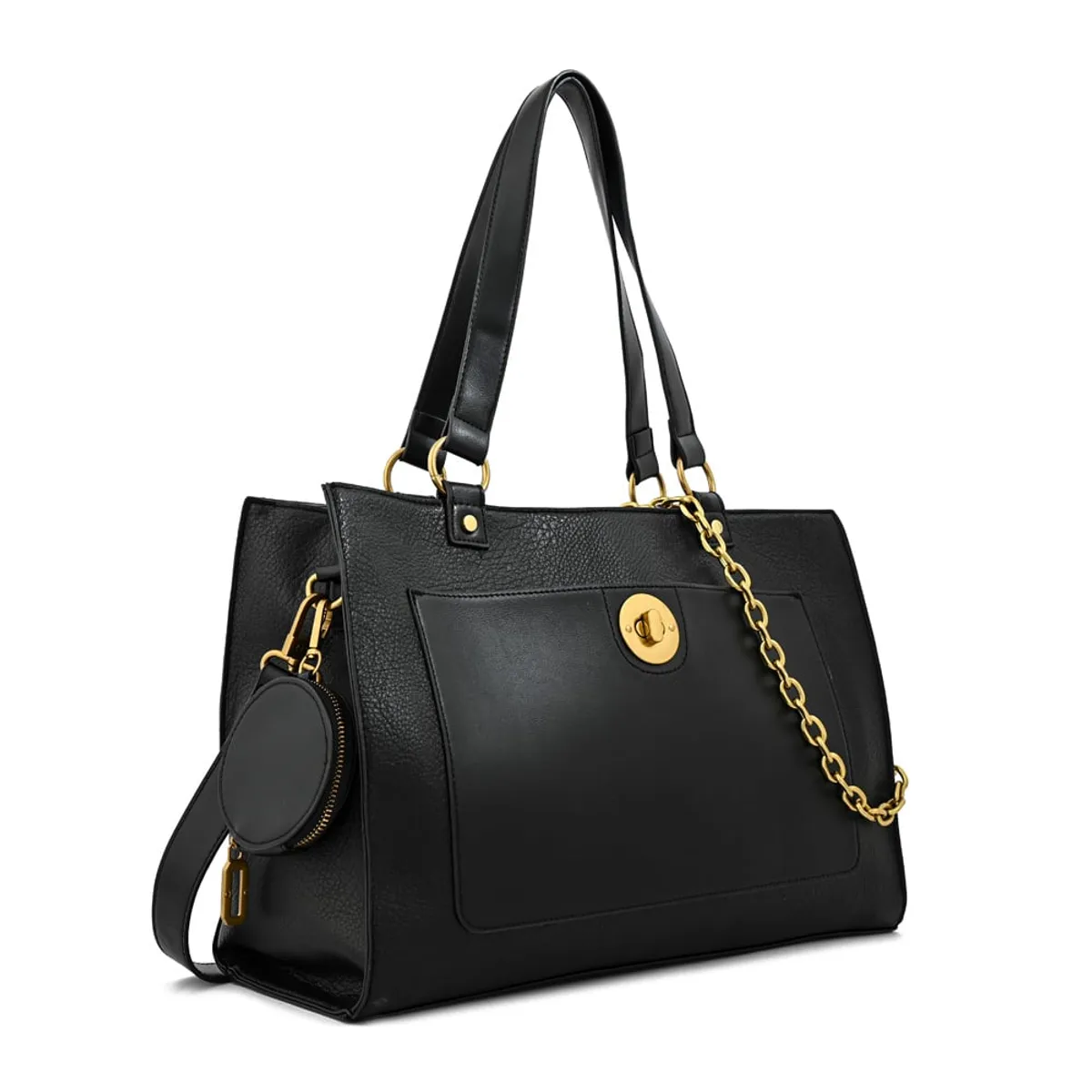 ZIOL - Cartera tote porta notebook nina grande negro