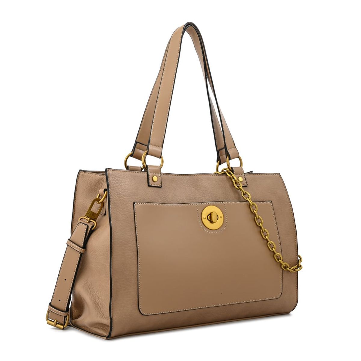 ZIOL - Cartera tote porta notebook nina grande beige
