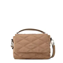ZIOL - Cartera bandolera con tapa pequeña elvira beige oscuro
