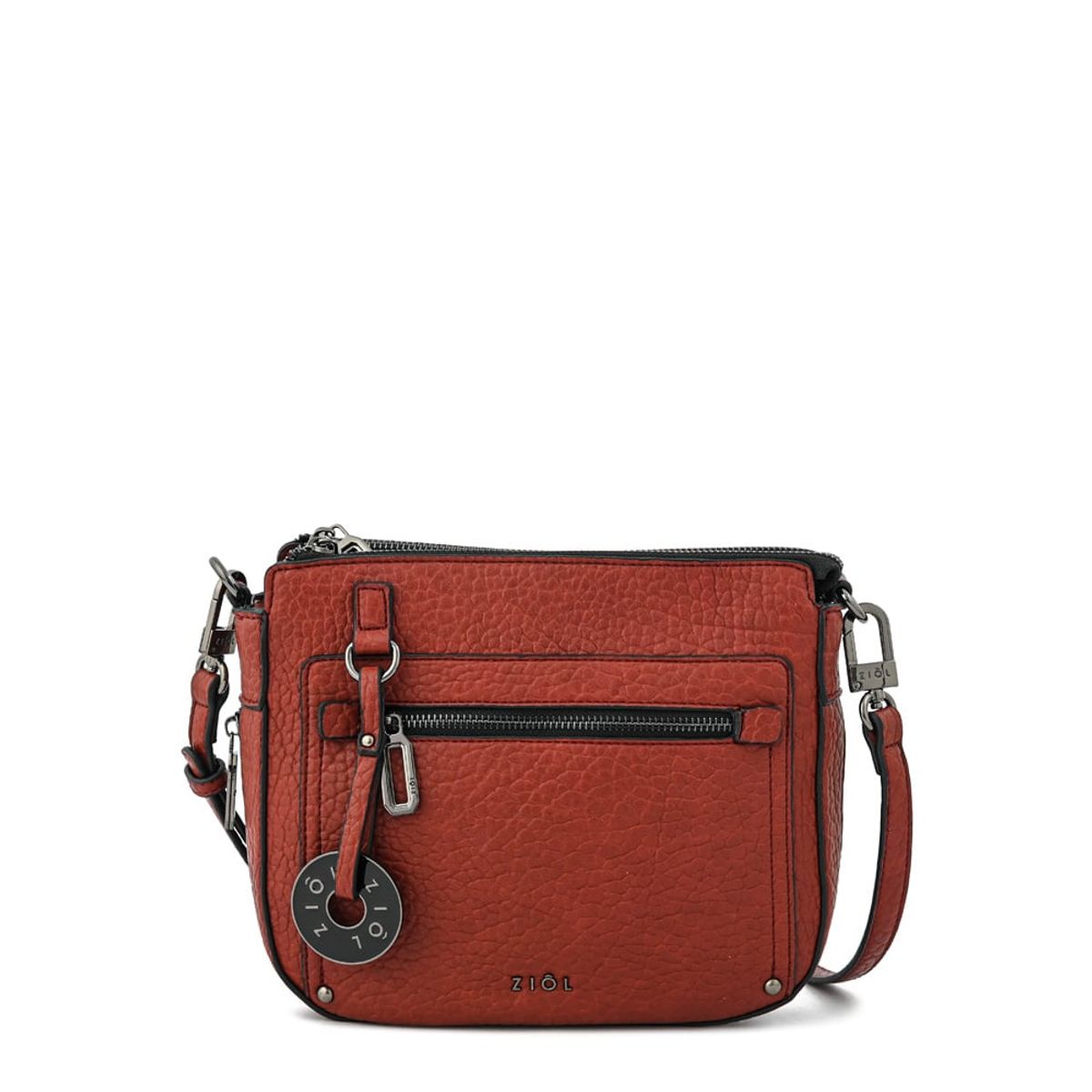 ZIOL - Cartera bandolera dolly mediana rojo oscuro