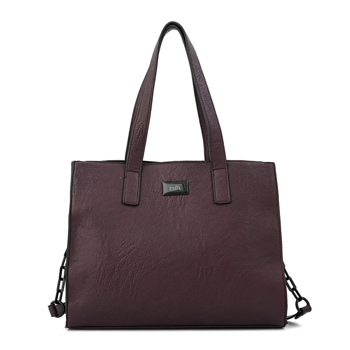 ZIOL - Cartera tote tres divisiones nicki mediana café oscuro