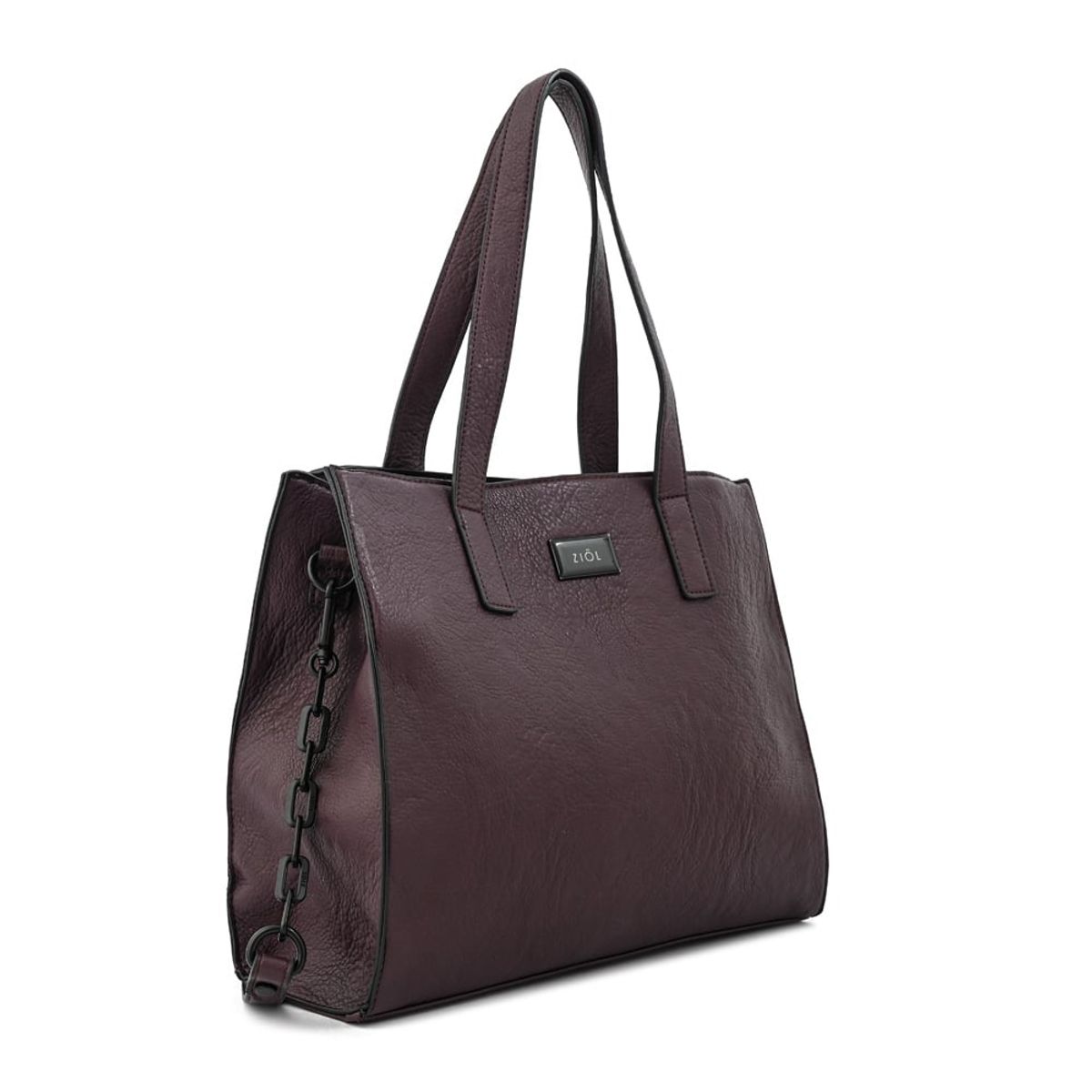 ZIOL - Cartera tote tres divisiones nicki mediana café oscuro