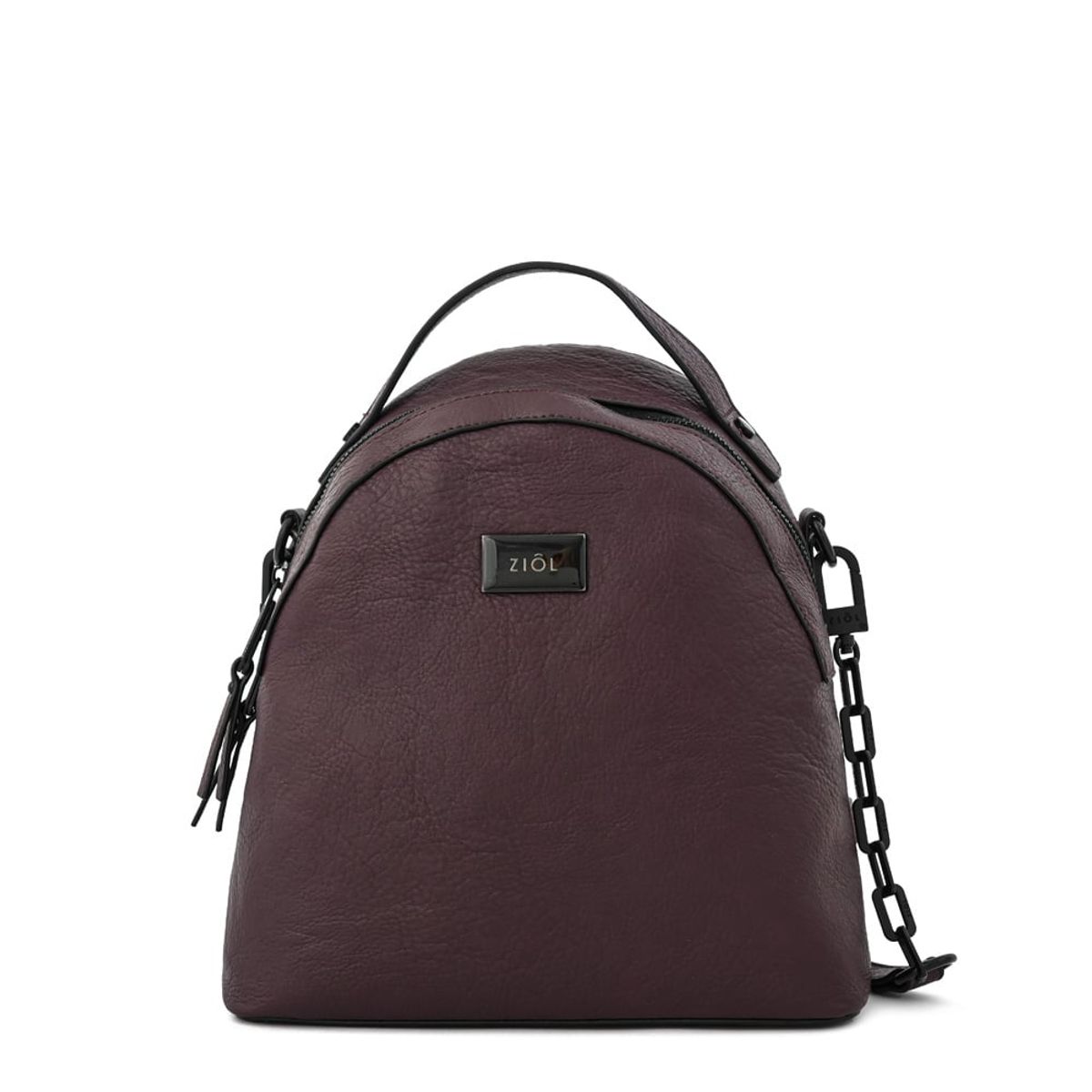 ZIOL - Mochila nicki mediana café oscuro