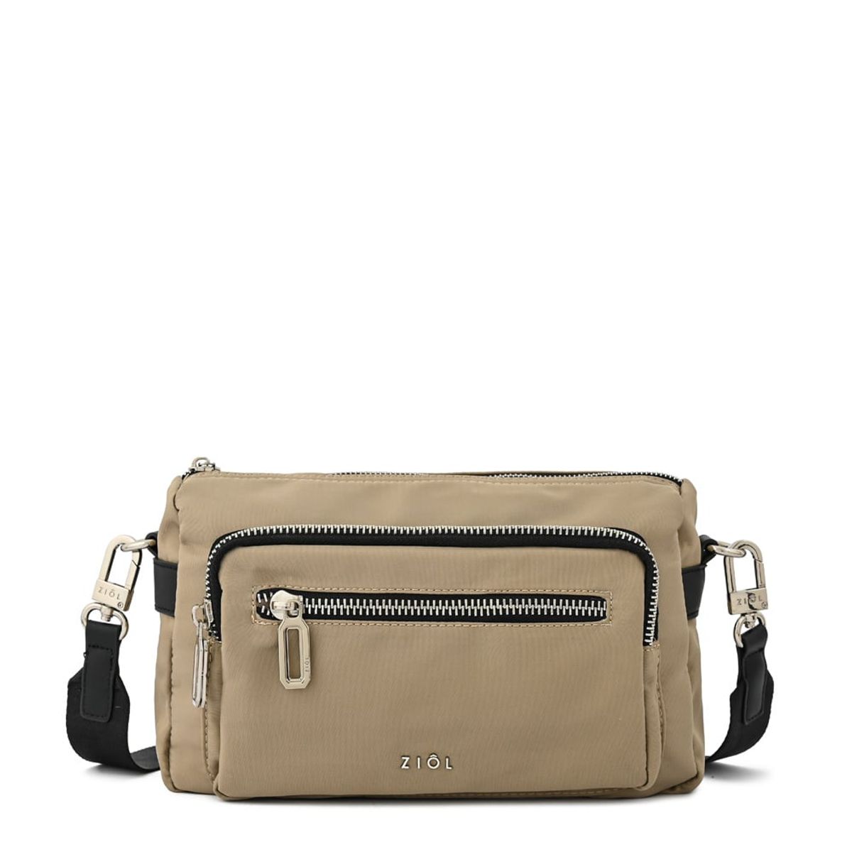 ZIOL - Cartera bandolera ruby mediana taupe