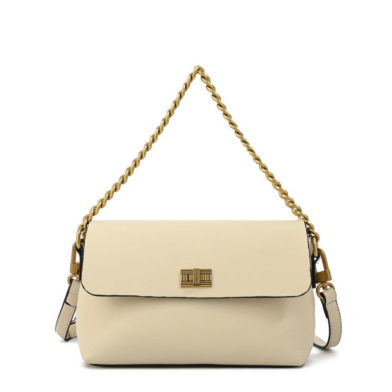 ZIOL - Cartera bandolera con tapa pequeña dorotea blanco crudo