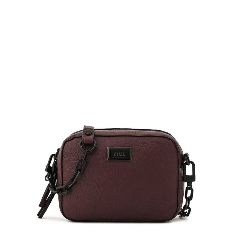 ZIOL - Cartera bandolera pequeña nicki café oscuro