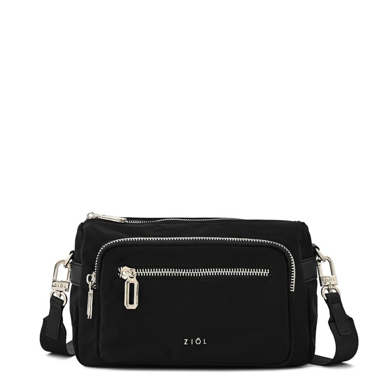 ZIOL - Cartera bandolera mediana ruby negro