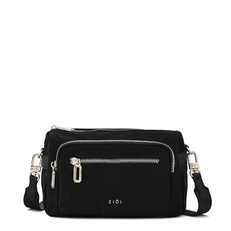 ZIOL - Cartera bandolera mediana ruby negro