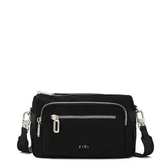 ZIOL - Cartera bandolera mediana ruby negro