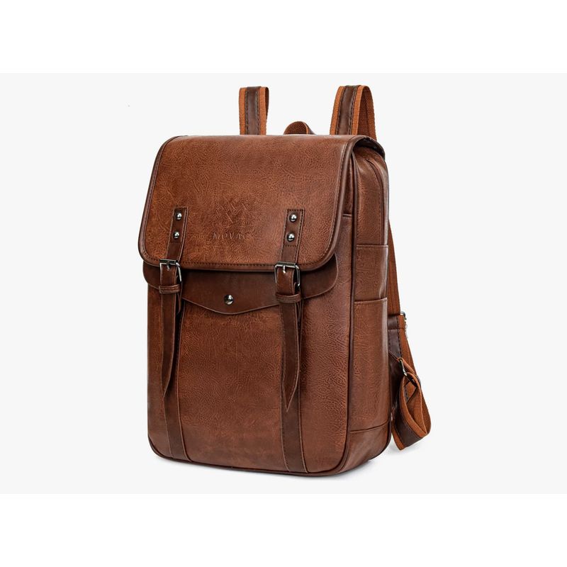 MOMO - Mochila Clásica Urbana 24l Eco Cuero Hombre Fashion Design
