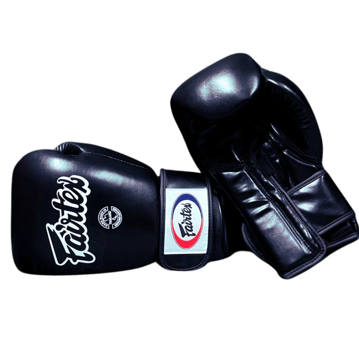 GENERICO - Guantes De Boxeo Muay thai Fairtex Tight-Fit Black 14 Oz