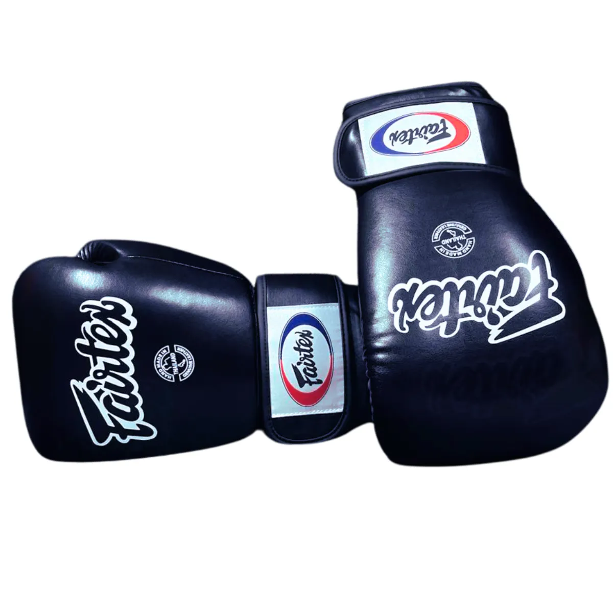 GENERICO - Guantes De Boxeo Muay thai Fairtex Tight-Fit Black 14 Oz