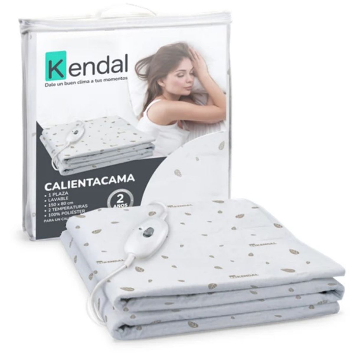 KENDAL - Calientacama 1 Plaza 150x80 cm Kendal 80424