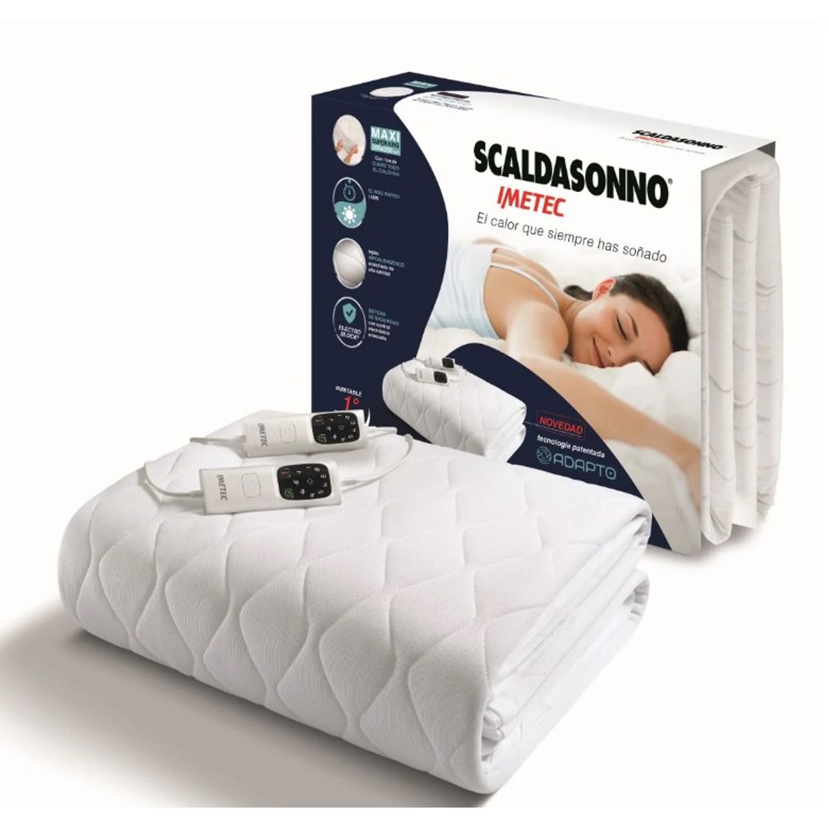 IMETEC - Frazada Calientacama Super King MAXI Adapto 200x200 R9057