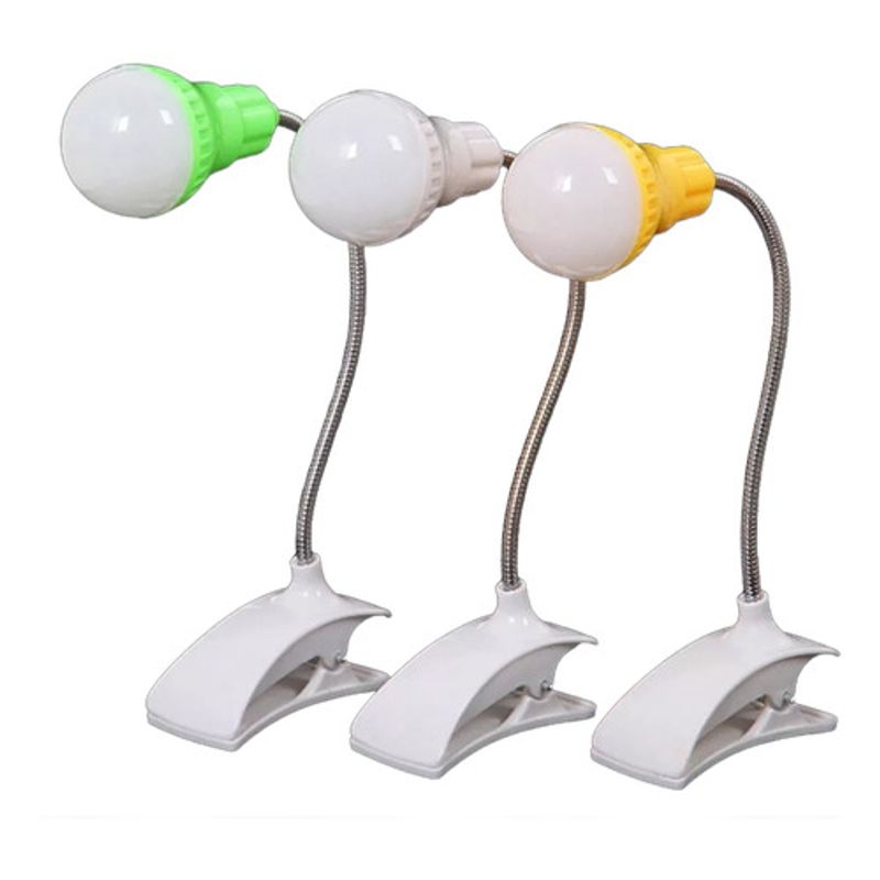GENERICO - Lampara De Escritorio Con Clip Usb Led Ampolleta
