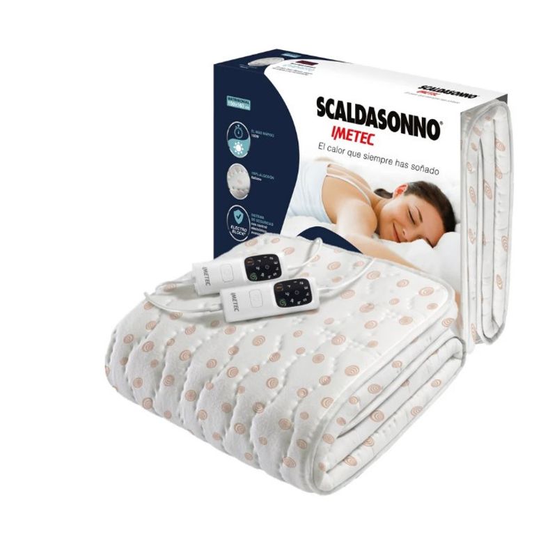 IMETEC - Frazada Calientacama Adapto Matrimonial Cotton 2 Plazas 150x160 R1505