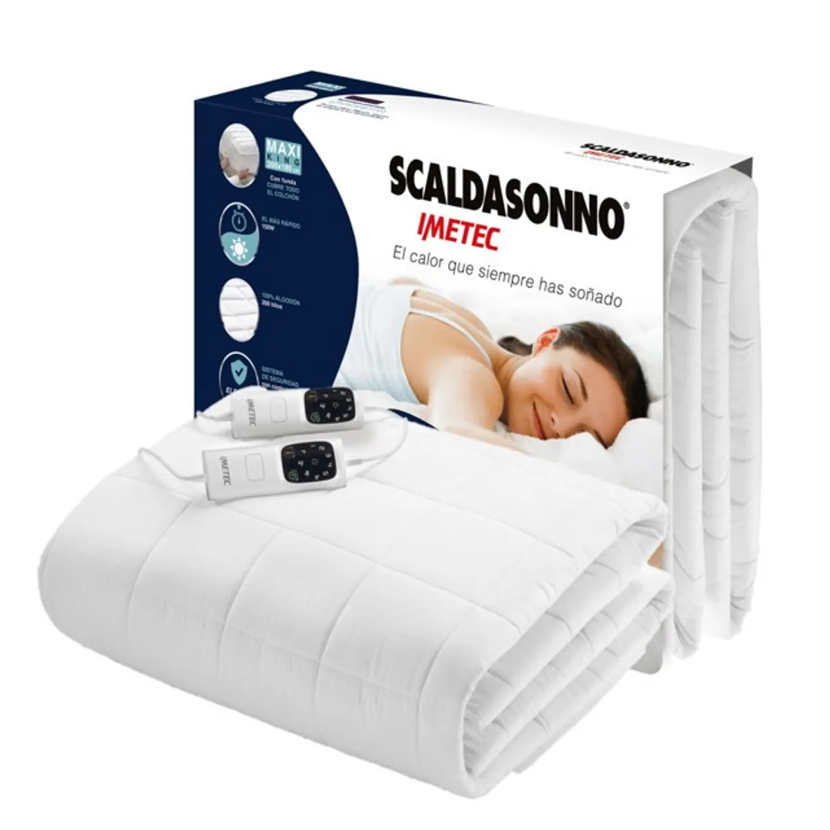 IMETEC - FRAZADA CALIENTACAMAS SCALDASONNO KING MAXI ADAPTO R7623