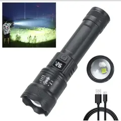 GENERICO - Linterna zoom recargable 2000 lm