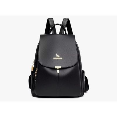 Imagen 2 del producto Mochila Urbana Cuerina Mujer 15l Color Negro Leaf Series