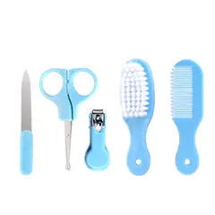 GENERICO - Set Manicure Cuidados Bebe 5 En 1 Cortauñas Peine Cepillo