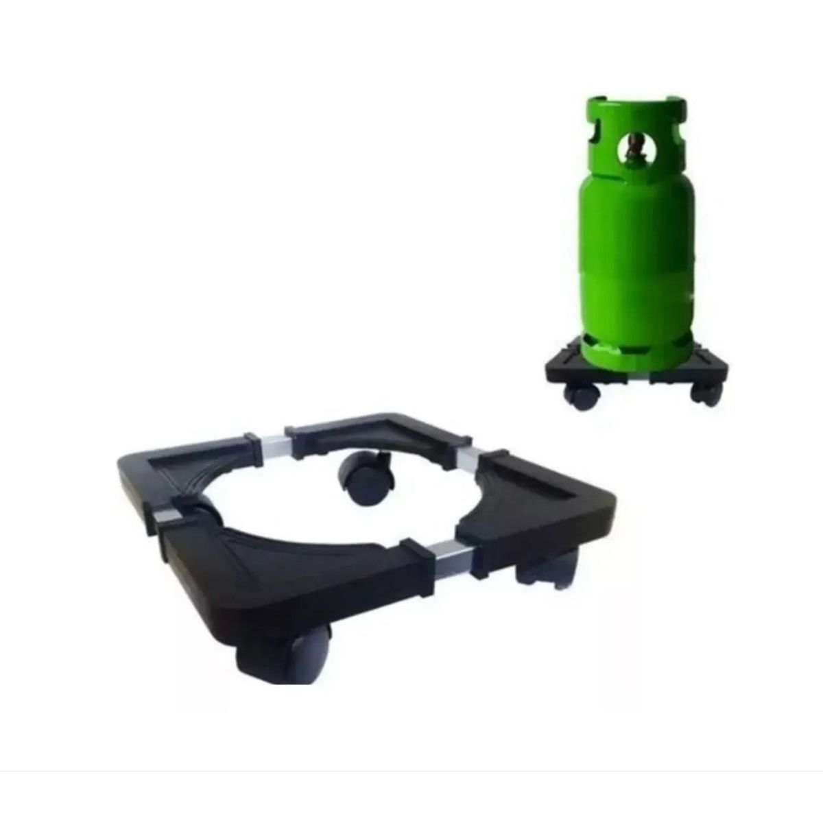GENERICO - Soporte Base Ajustable Con Ruedas Para Mover Gas 32 X 32