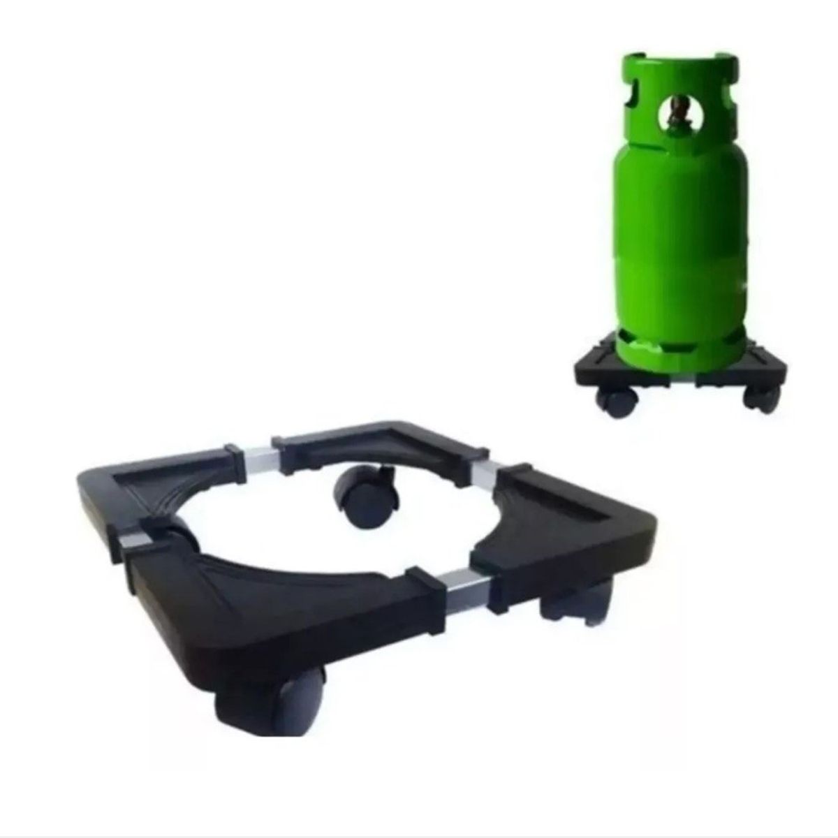 GENERICO - Soporte Base Ajustable Con Ruedas Para Mover Gas 32 X 32