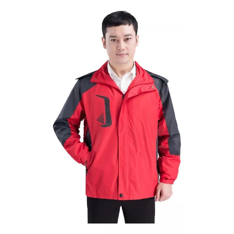 EDWINAYY - Chaqueta Viento Termica Impermeable Outdoor Varon Corta Viento Hombre Impermeable Engomada Termica