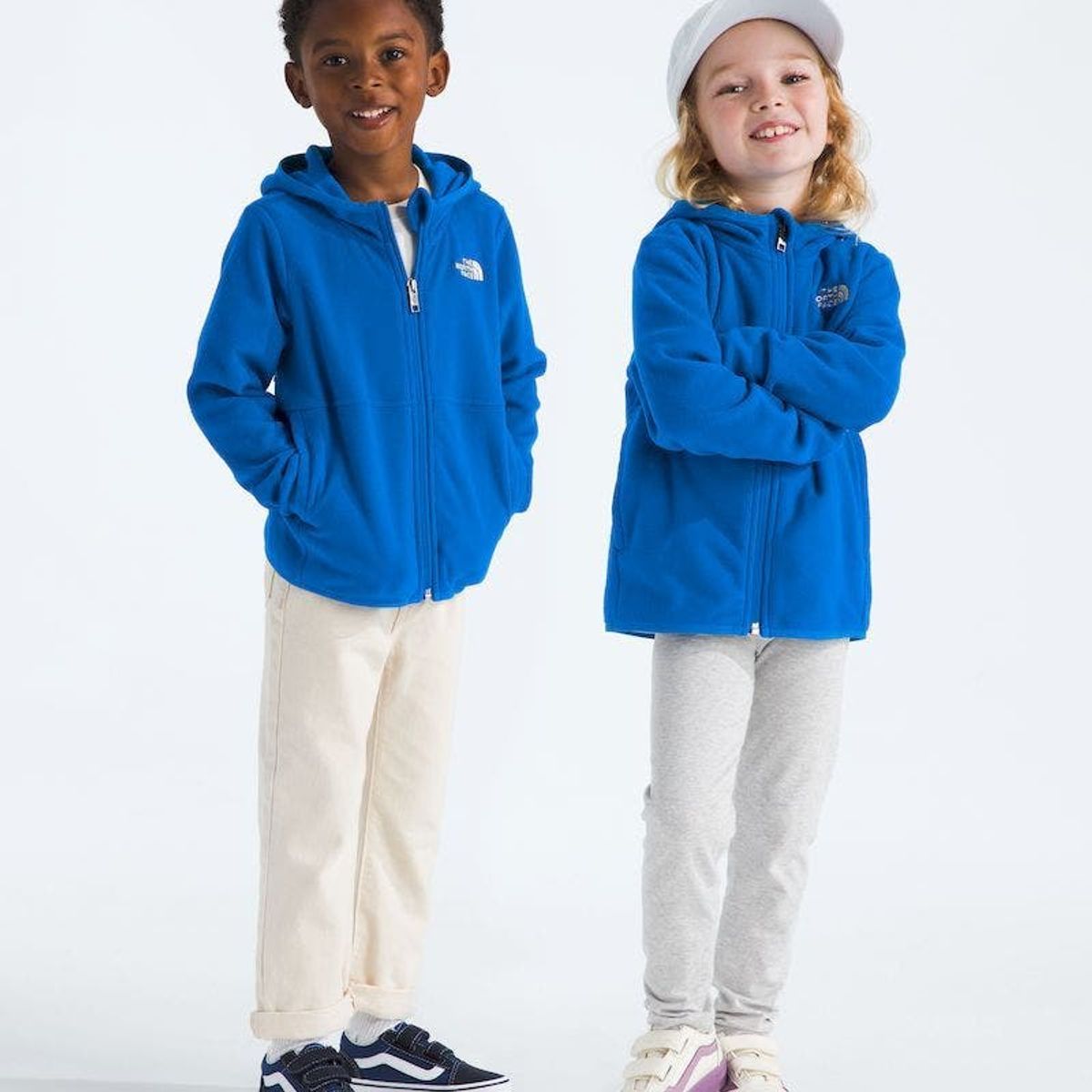 THE NORTH FACE - Polar Kid Glacier Fz Hoodie Niño - Azul