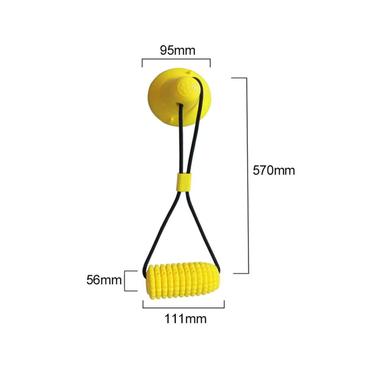 GENERICO - Juguete Con Ventosa Para Halar Y Morder Perros Mascotas