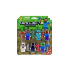 GENERICO - Juguete Figuras Set Minecraft Cube 6 6 Piezas Accesorios