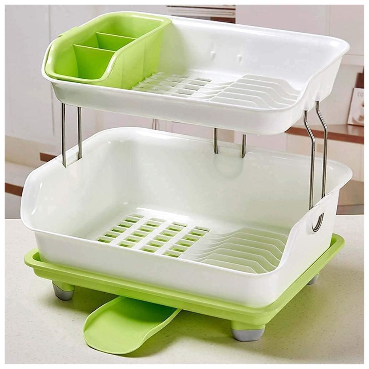 GENERICO - Lavaplatos Secador + 2 Pisos + Descargador