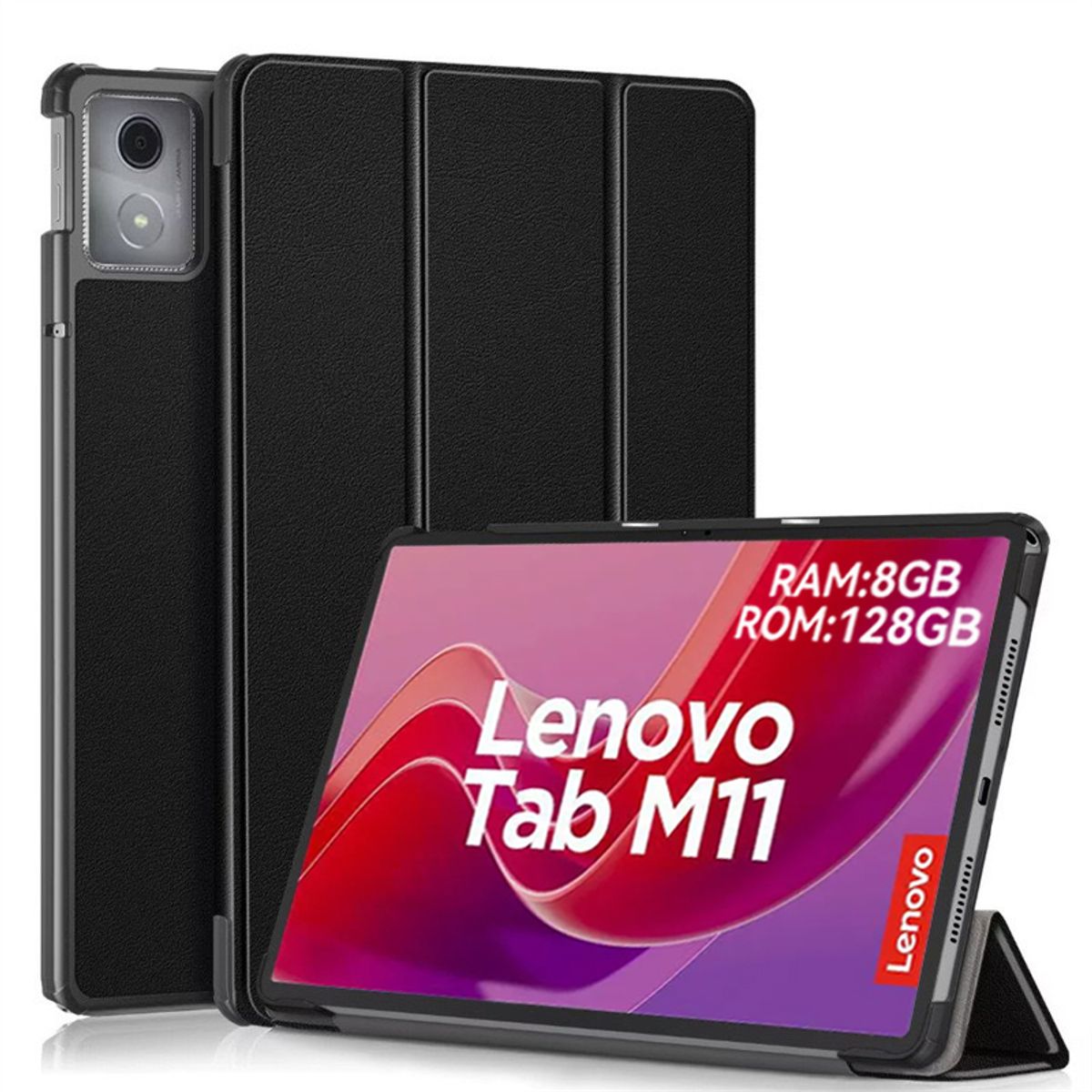 LENOVO - Tablet Lenovo M11 8GB+128GB WiFi y Case Negro