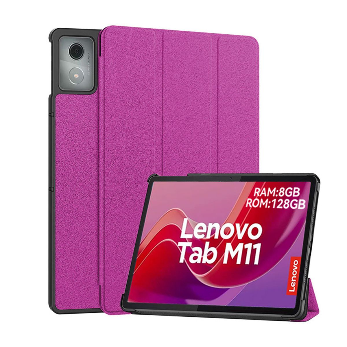 LENOVO - Tablet Lenovo M11 8GB+128GB WiFi y Case Púrpura