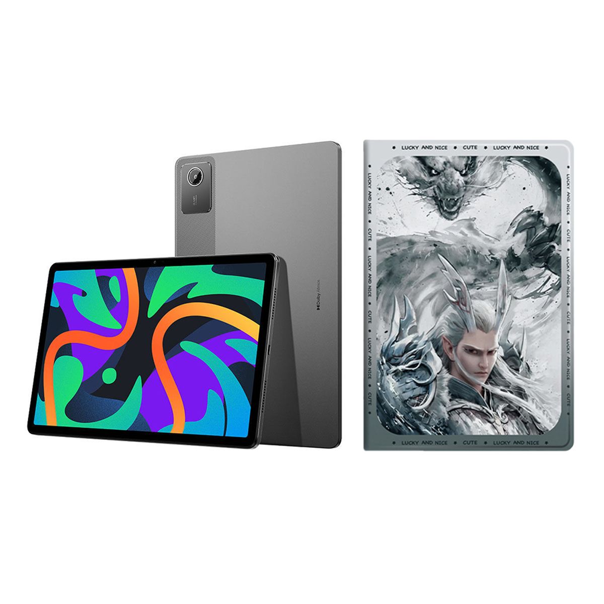 LENOVO - Tablet Lenovo Pad 2024 6GB+128GB WiFi Gris y Funda protectora.