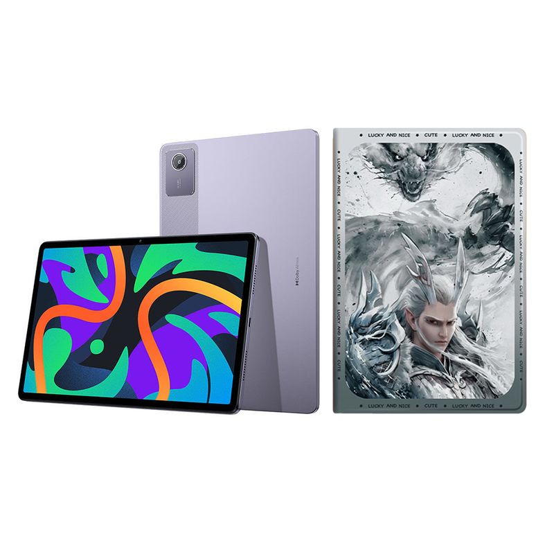 LENOVO - Tablet Lenovo Pad 2024 8GB+128GB WiFi Púrpura y Funda protectora