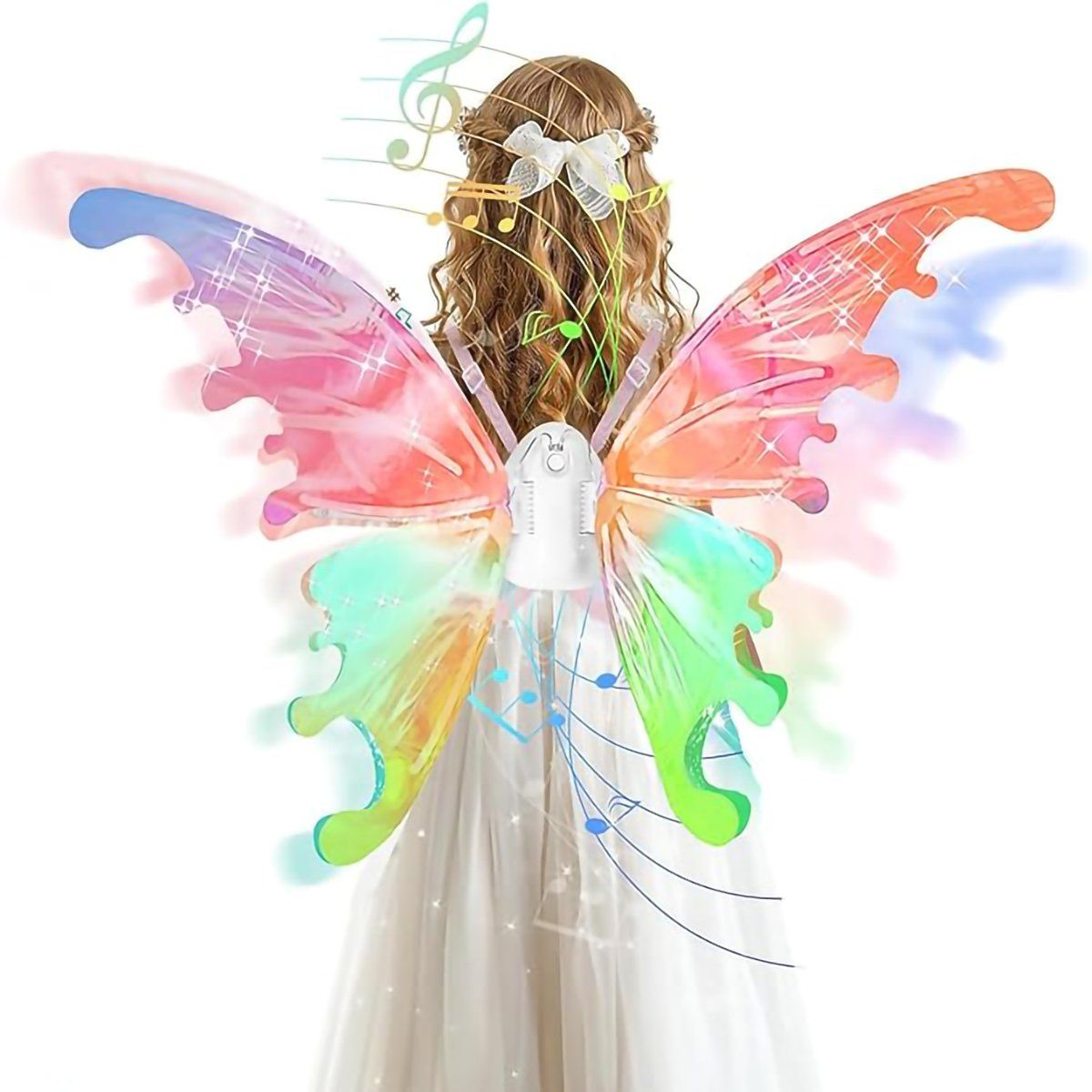 GENERICO - Alas De Hadas Eléctricas Para Niñas Con Luces Led Y Música