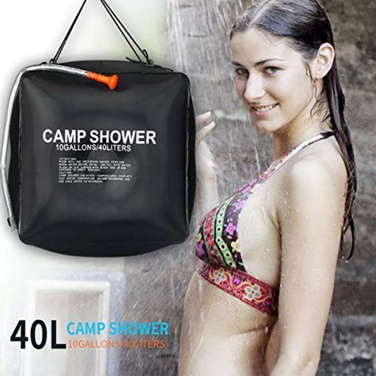 EDWINAYY - Carpa 1 Persona Ba?o Vestidor+ducha 40 Lt+2 Toallacomprimida