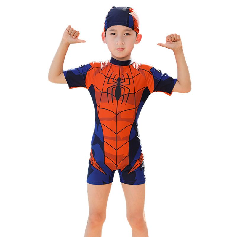 EDWINAYY - Traje de ba?o de una pieza de Spiderman para ni?os