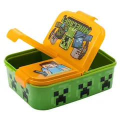 INTEK GAMES - Portasandwich Multicompartimento Minecraft Libre Bpa