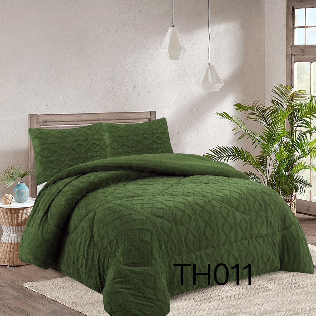 GENERICO - Cobertor de Invierno con chiporro 1,5 Plazas Texturizado