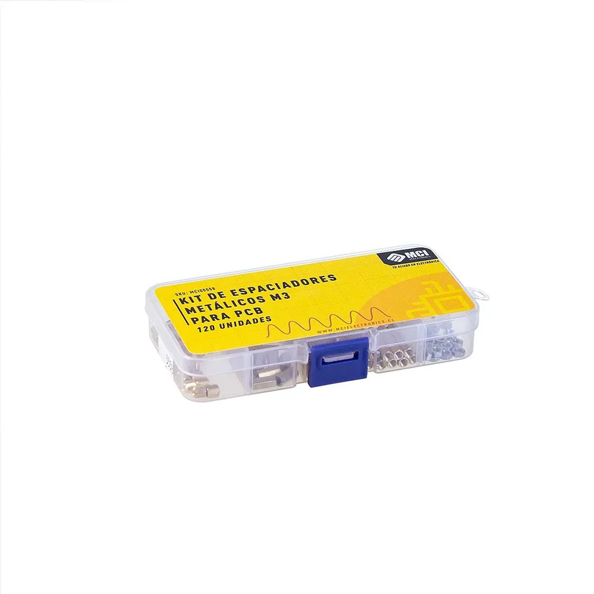 GENERICO - Kit de Espaciadores Metalicos M3 para PCB 120 unidades