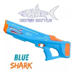 MUNDO MAGIA - Pistola Lanza Agua Shark Electrica Automatica Recargable