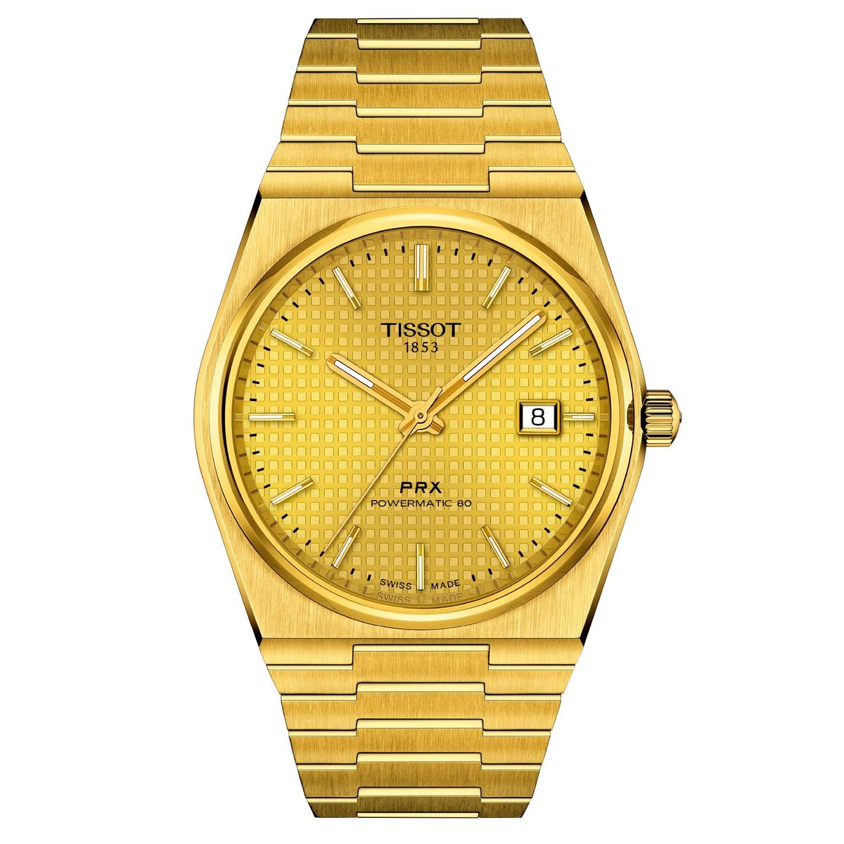 TISSOT - Reloj Tissot PRX Powermatic 40mm Dorado