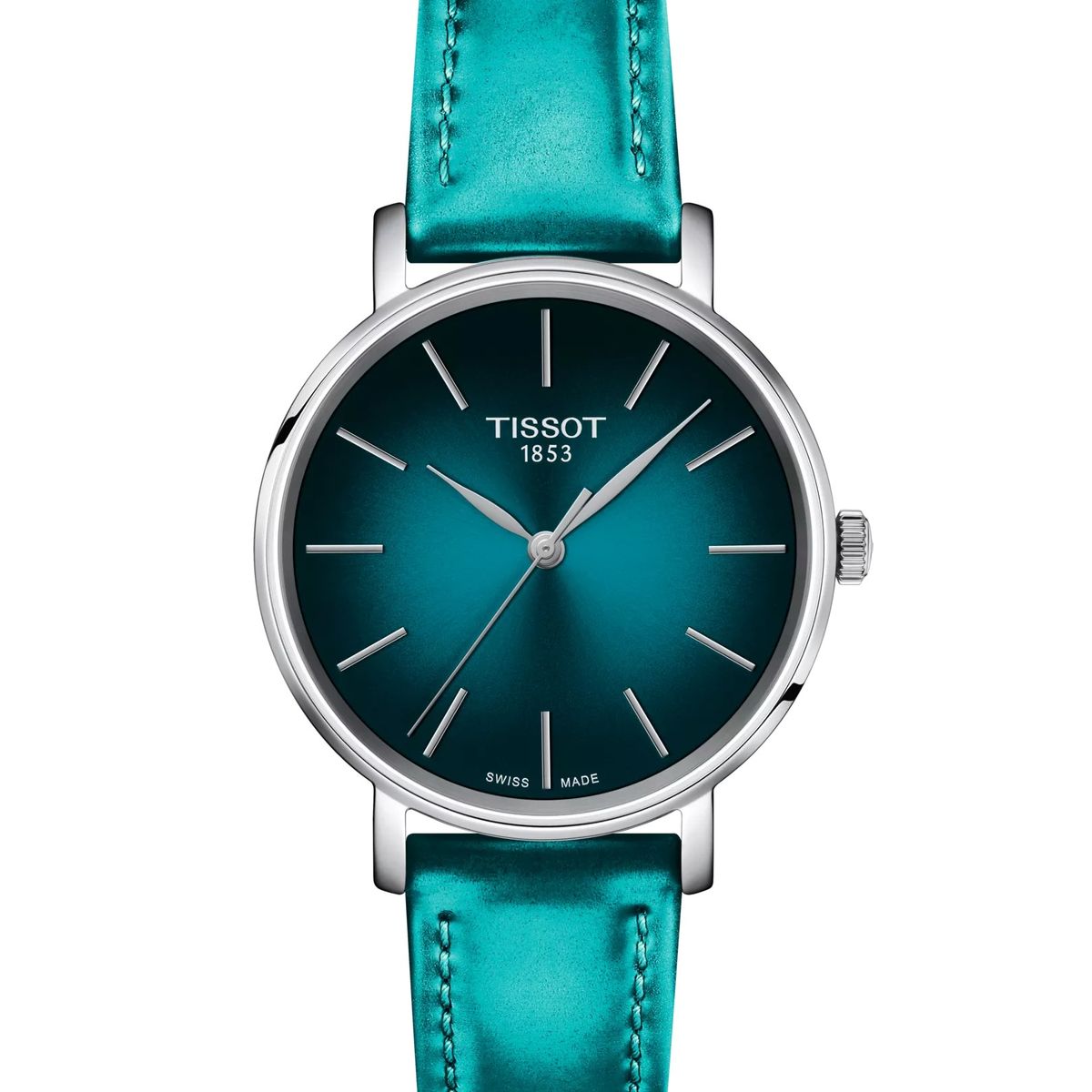 TISSOT - Reloj Tissto Everytime Cuero Verde