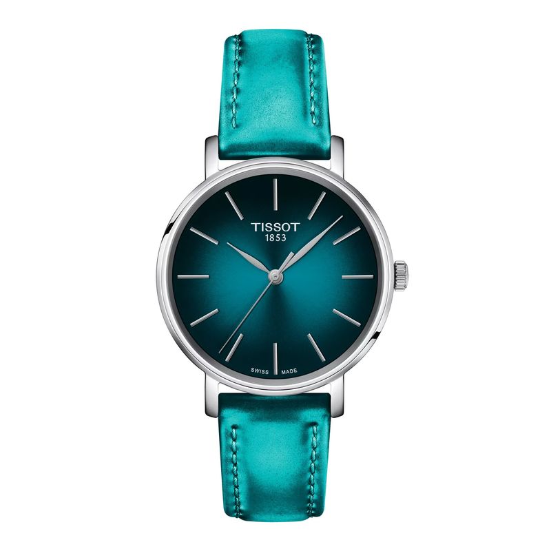 TISSOT - Reloj Tissto Everytime Cuero Verde