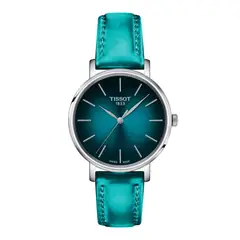 TISSOT - Reloj Tissto Everytime Cuero Verde
